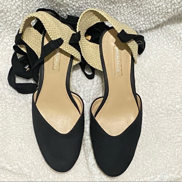 Antonio Melani Morgance black espadrille wedges size 9 NWOB - Picture 2 of 12